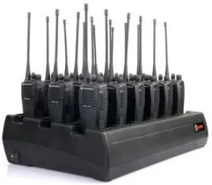 Eighteen Bay Rapid Desk Charger for Kenwood NX-220 Rechargeable Two Way Radio