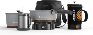 Electric Camping Cookware Combo, included Joulle Kettle Pot & Nomad Cooking System with Bag & Smart Mug, Outdoor Cooking Gear for RV, EV, Overland, Vanlife, Car Camping