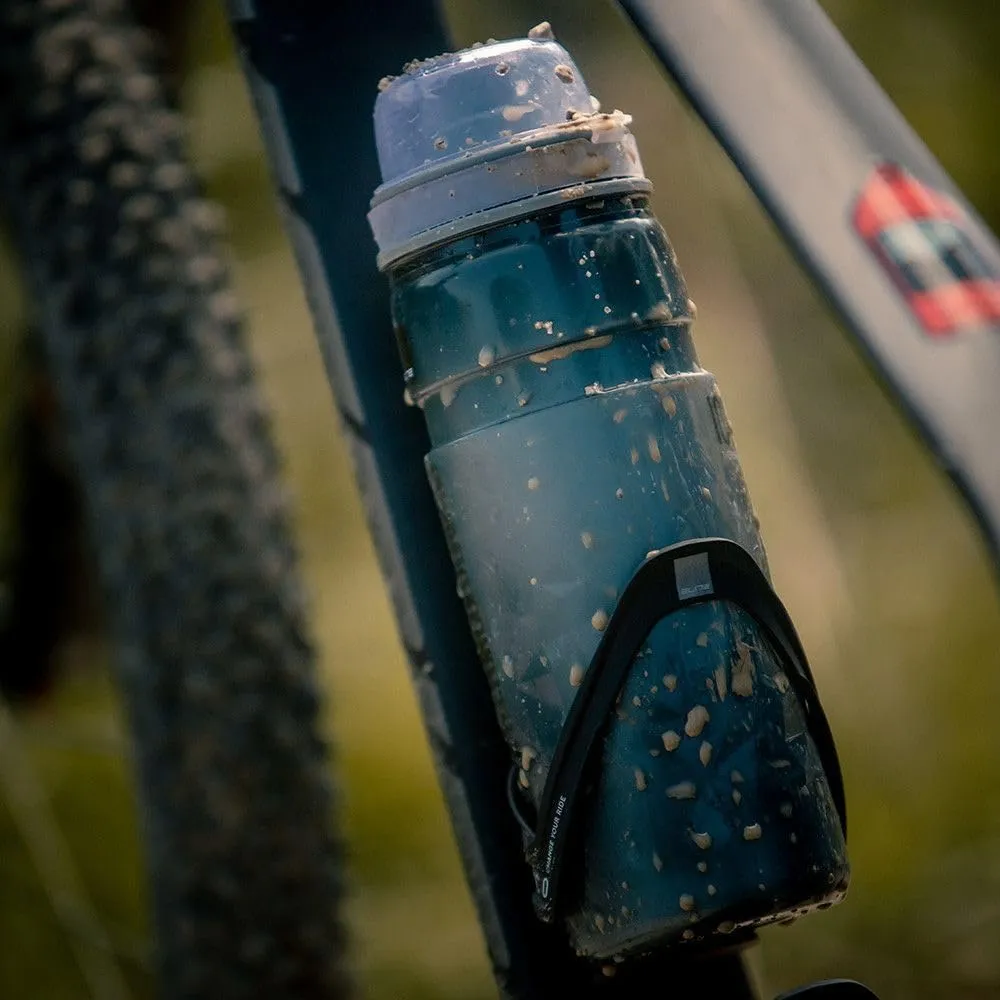 Elite IceFly 500ml Bottle (Clear) – Insulated Cycling Water Bottle for Road and MTB