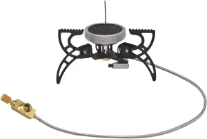 [Ellniges]【Infrared Folding Stove】Camping Gas with Instant Press Ignition,1200°C Pre-Mix Combustion Tech,light Steel Body for Backpackers/Hunters,Compact -Fold Design with Extended Gas Hose