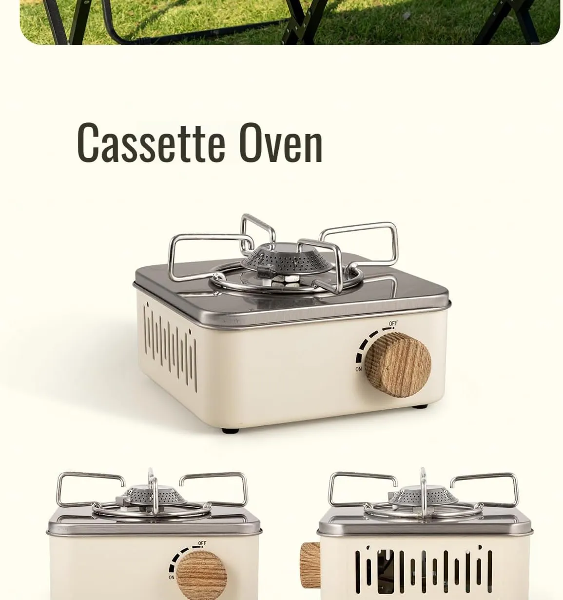[Ellniges]【Portable Camping Stove】High Power Gas Burner, light Mini Butane Stove with Windproof Design for Outdoor Cooking, Hiking & Picnics | Compact Camp Heater & Cookware for Backpackers