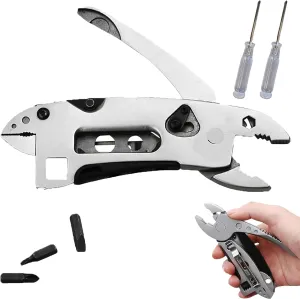 Elmyse Outdoor Multi-purpose Tool Pliers, 1/2/3PCS Outdoor Multipurpose Tool Pliers, Wire Cutters for Survival and Emergency, Adjustable Pocket Multitool Wrench Plier for Outdoor Camping (1pc)