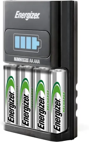 Energizer Recharge 1-Hour Charger for NiMH Rechargeable AA and AAA Batteries