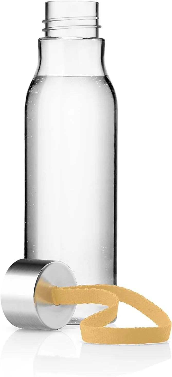 Eva Solo | Drinking bottle 17oz | Impact-resistant BPA-free plastic | Dishwasher Safe Except the Lid | Danish Design, Functionality & Quality | Golden Sand
