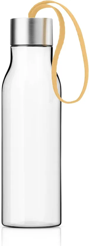 Eva Solo | Drinking bottle 17oz | Impact-resistant BPA-free plastic | Dishwasher Safe Except the Lid | Danish Design, Functionality & Quality | Golden Sand