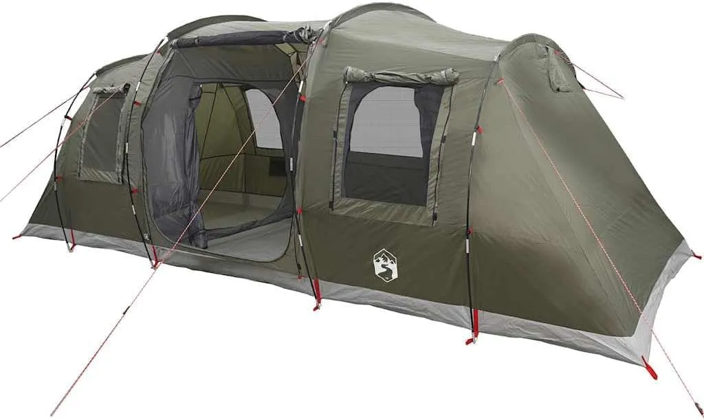 Family Tent Tunnel 6-Person Camping Tent Lightweight Tent Waterproof vidaXL