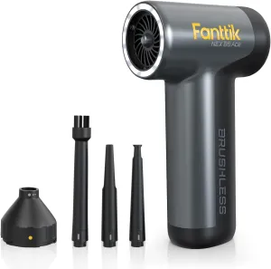 Fanttik B8 Ace Electric Air Duster, Cordless Air Duster, 110000 RPM Brushless Motor, Max.100M/S Flow Rate, 2600mAh Rechargeable Battery, LED Light, Dust Blower for Keyboard, PC Fans & Housing, Cabinet