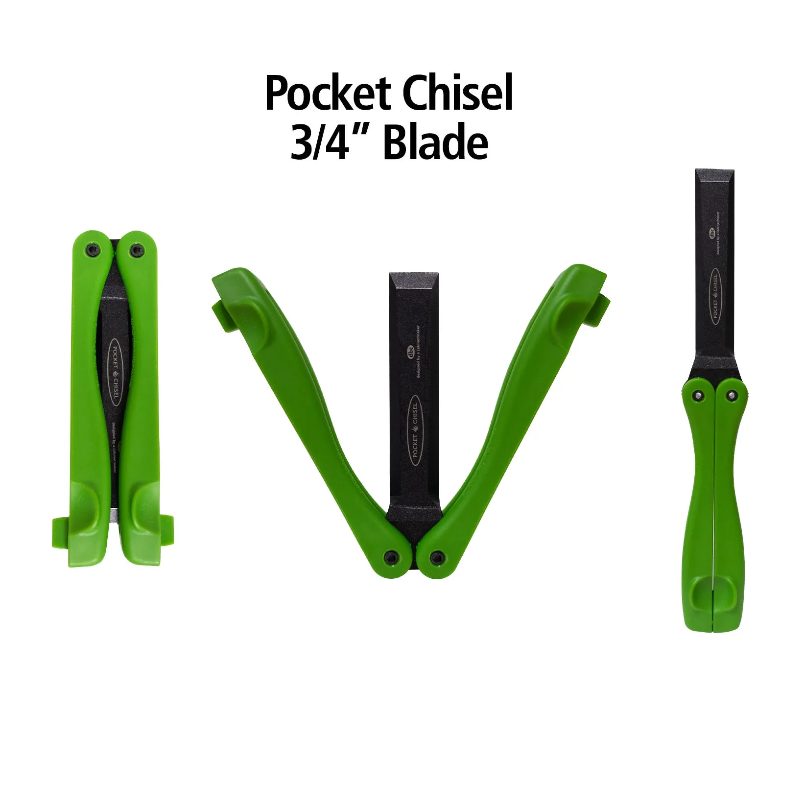 FastCap Set of 4 Foldable Pocket Chisels 1/4in to 1in Plus Accessories
