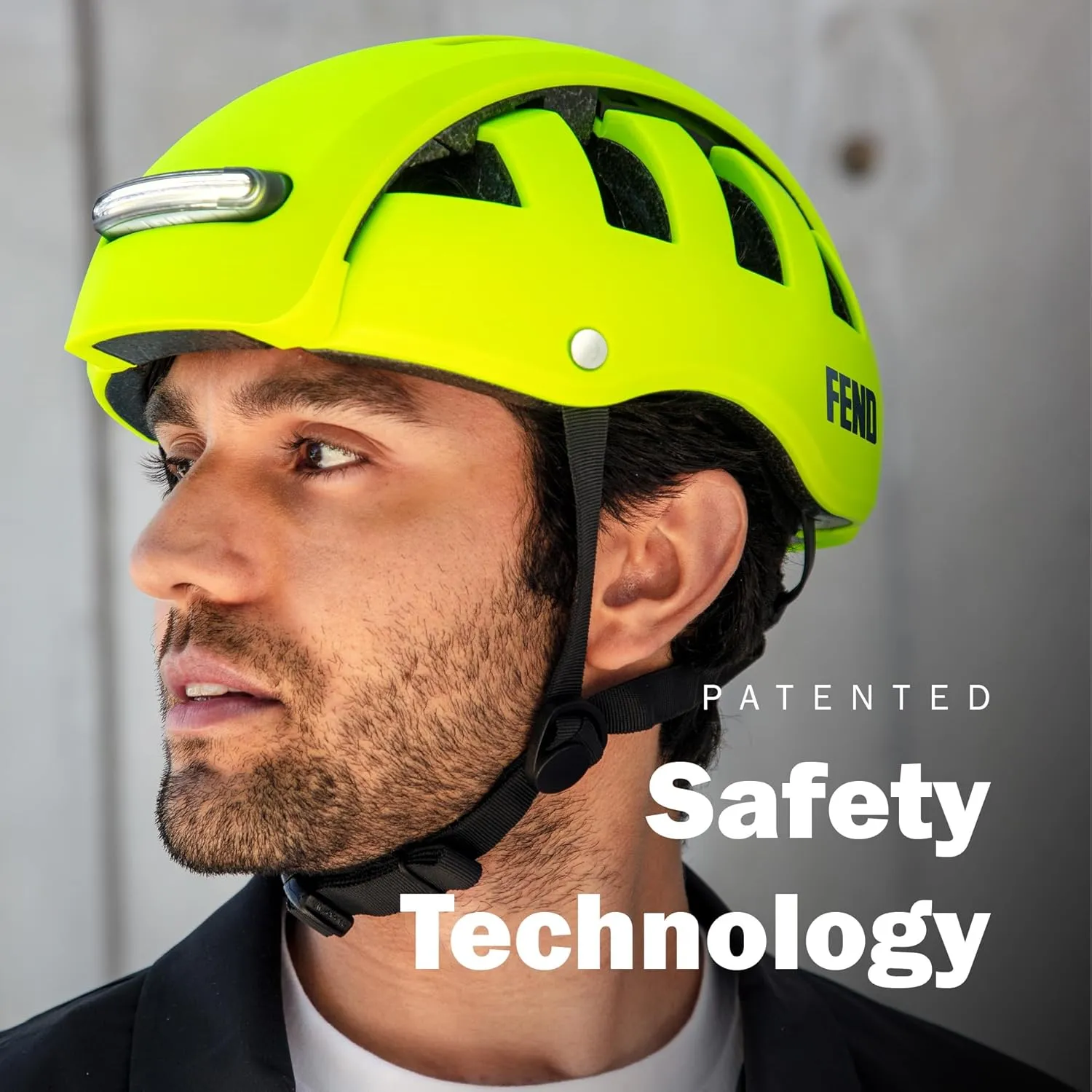 FEND Super Folding Bike Helmet with Lights – Ultra-Bright USB-C Front & Rear LEDs, Collapsible by 50%, CPSC/EN1078 Certified, for Adults, Commuters, E-Bikes, Scooters