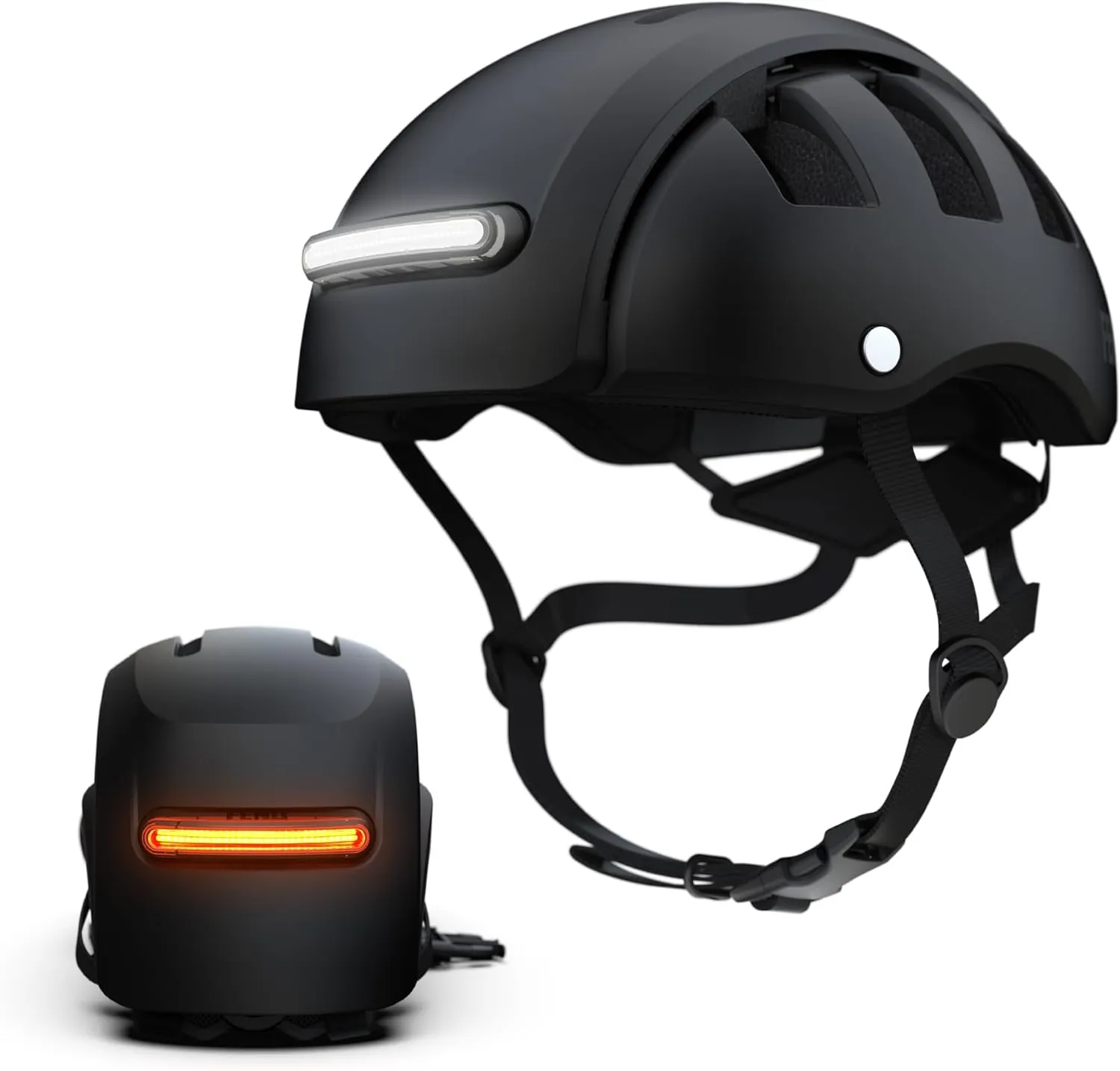 FEND Super Folding Bike Helmet with Lights – Ultra-Bright USB-C Front & Rear LEDs, Collapsible by 50%, CPSC/EN1078 Certified, for Adults, Commuters, E-Bikes, Scooters
