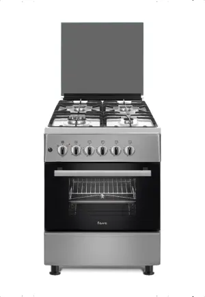 Ferre 50 x 60 4 Elec, Elec Oven, Glass Lid, Thermostat, 1 Pans, Silver