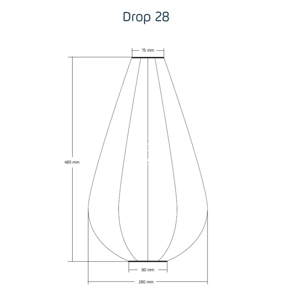 Fiore Drop 28 - Gold - Solar Lantern