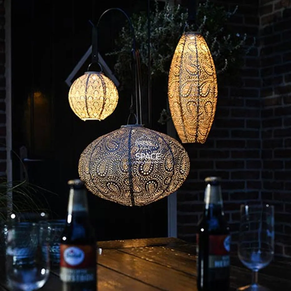 Fiore Drop 28 - Gold - Solar Lantern