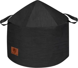 Fire Pit Cover for Solo Stove Yukon Cover with Umbrella Structure Top, Waterproof Solo Stove Shield Accessories, Firepit Covers Round Outdoor 29x18.5 inch