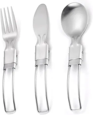 Flatware Silverware Set, 3/12/18/24/30/36 Pieces Stainless Steel Outdoor Portable Tableware Set Travel Retractable Foldable Camping Picnic dinner Knife, Fork And Spoon, Tableware Cutlery Set(