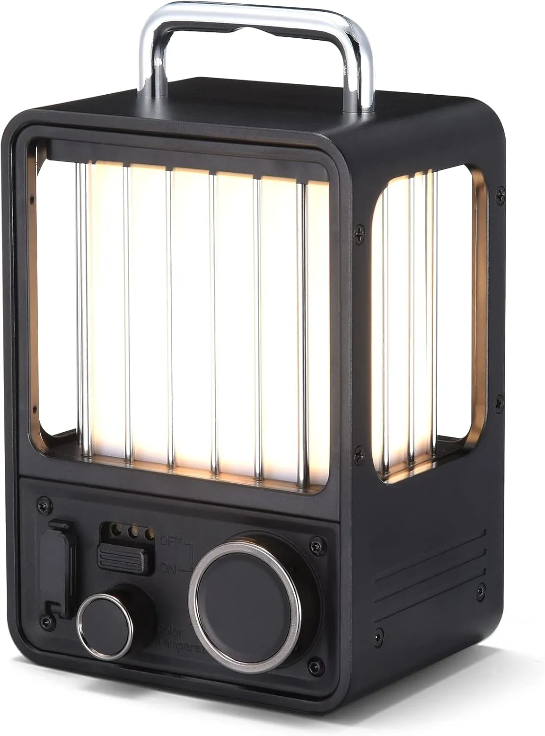 FLEXTAILGEAR LED Camping Lantern, Vintage Camping Light, Protable Outdoor Lights with Progressive Light Modes, IPX5 Waterproof Rechargeable Lantern for Patio, Hiking, Bedroom