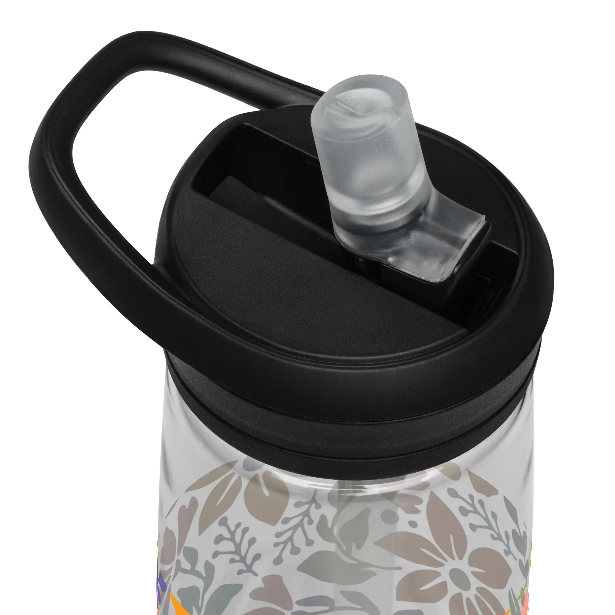 Floral Burst Sports Water Bottle