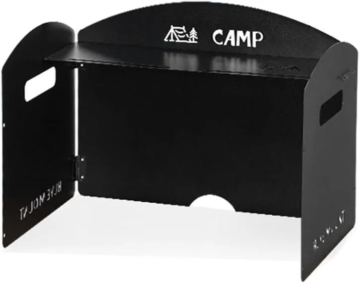 Foldable Camping Wind Shield Portable Gas Stove Windproof Screen for BBQ Cooking