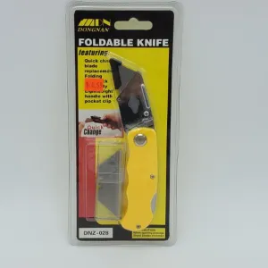 Foldable Cutting Knife with Quick Change Blades