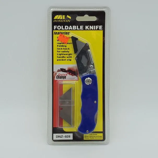 Foldable Cutting Knife with Quick Change Blades