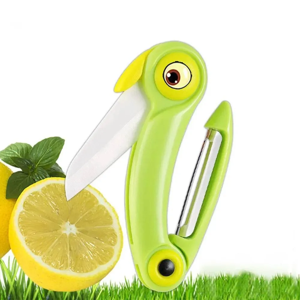 Foldable Mini Picnic Knife - Fruit Bird Design