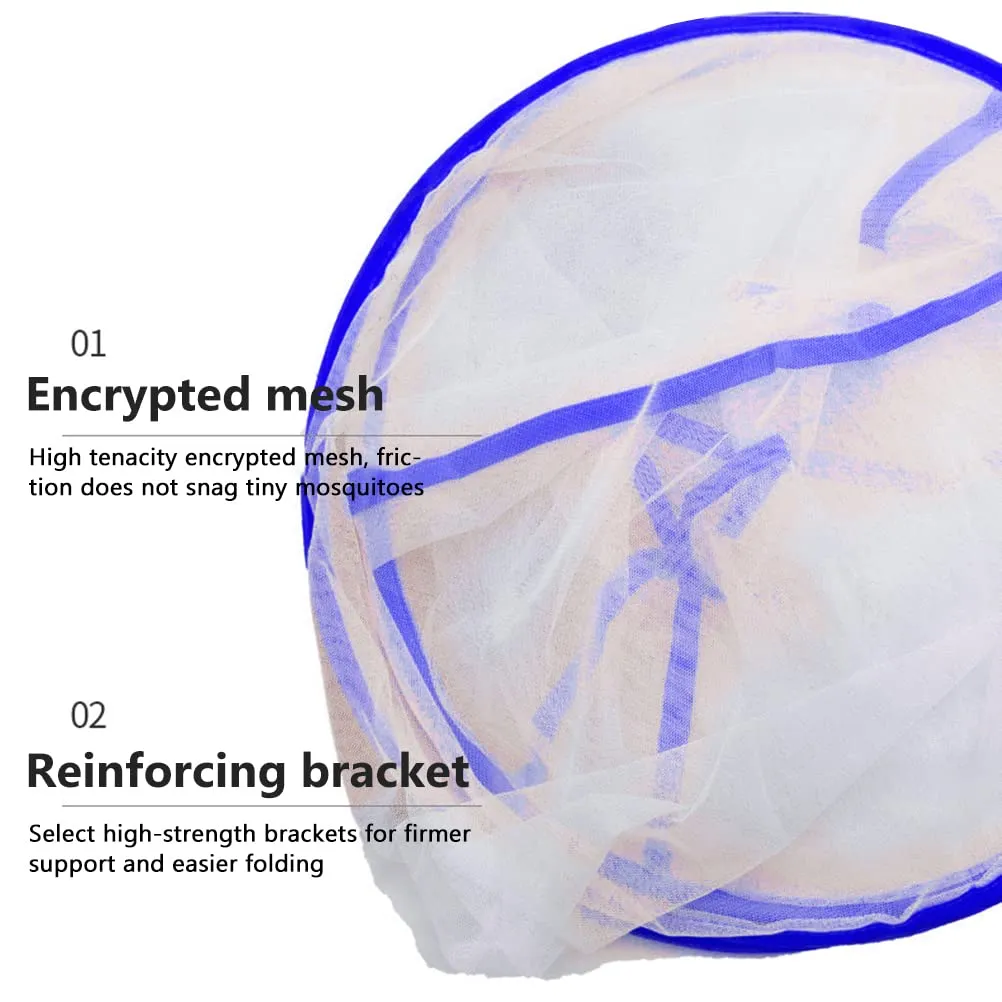 Foldable Net, Camping Tent Net Tent for Head Ultralight Up Net Tent for Bedding Camping Travel Patio (L)