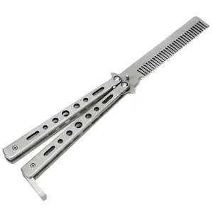 Foldable Stainless Steel Comb Hair Pomade