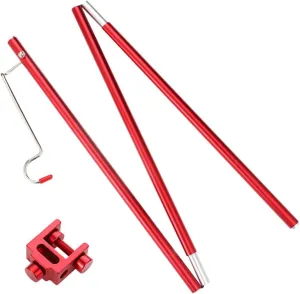 Folding Camping Table Light Pole Solar Lanterns for Outdoor Sturdy Aluminum Alloy Stand