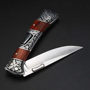 Folding Pocket Knife Outdoor Hunting Camping Knives Stainless Steel Belt clipfor Tactical Survival and EDC