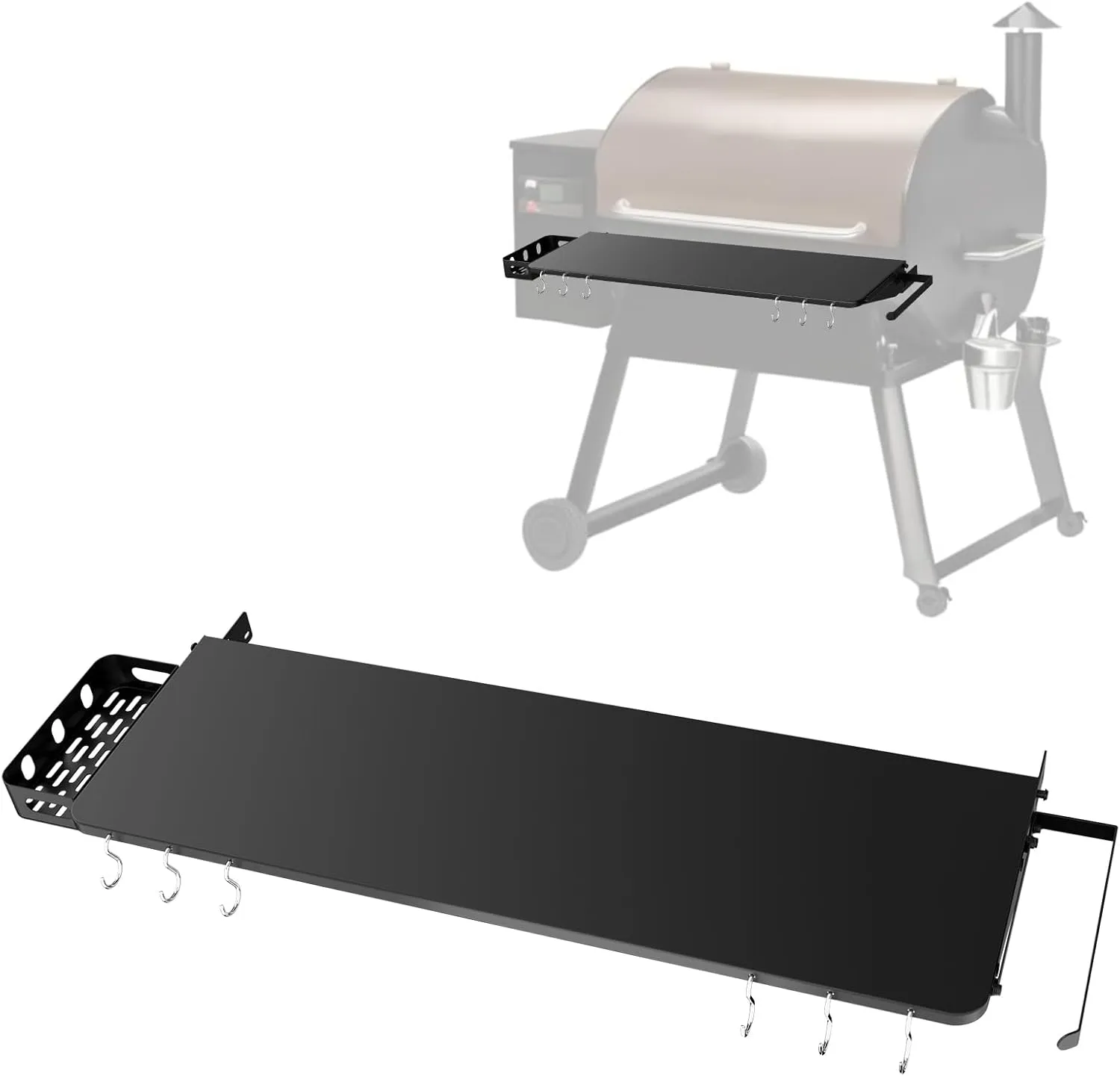 Folding Shelf for Traeger Grills Pro 34, Eastwood 34, Texas Elite 34, Century 885, Grill Accessories-Folding Shelves for Traeger pro 34 accessories, Replacement for BAC363 Folding Shelf, 37" x 12"