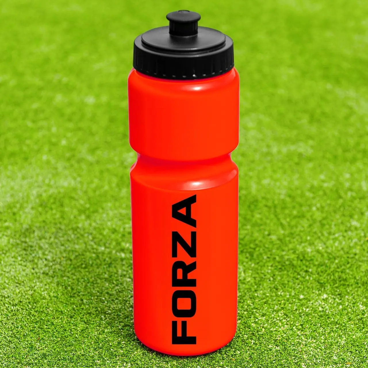 FORZA Team Sports Water Bottles | 25oz Capacity with Portable Carry Bag or Foldable Carrier - BPA-Free Plastic for Hydration on the Go (Foldable Carrier, Red)