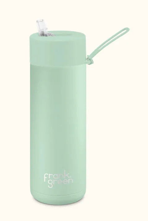 Frank Green - Stainless Streel Reusable Water Bottle with straw Lid - 20oz / 595ml