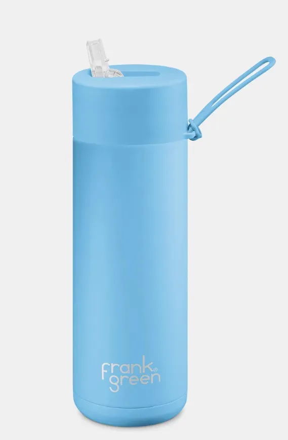 Frank Green - Stainless Streel Reusable Water Bottle with straw Lid - 20oz / 595ml