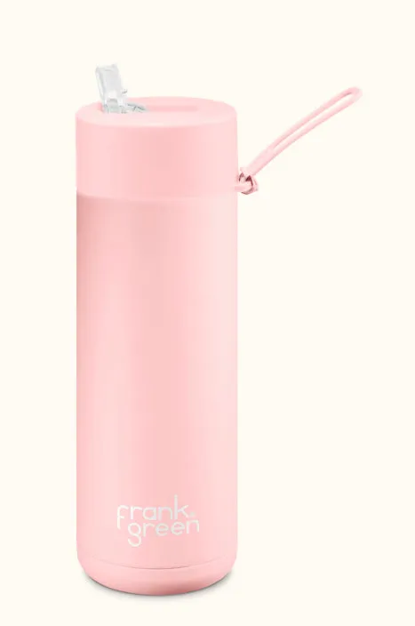 Frank Green - Stainless Streel Reusable Water Bottle with straw Lid - 20oz / 595ml