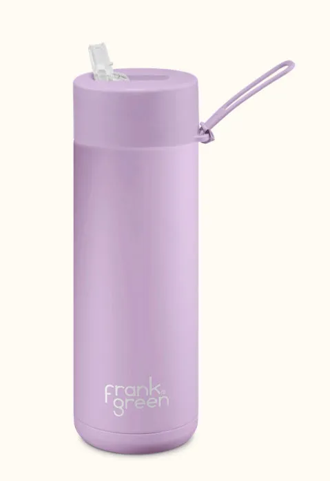 Frank Green - Stainless Streel Reusable Water Bottle with straw Lid - 20oz / 595ml