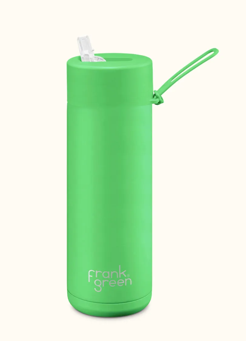 Frank Green - Stainless Streel Reusable Water Bottle with straw Lid - 20oz / 595ml