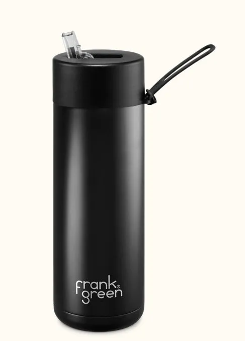 Frank Green - Stainless Streel Reusable Water Bottle with straw Lid - 20oz / 595ml