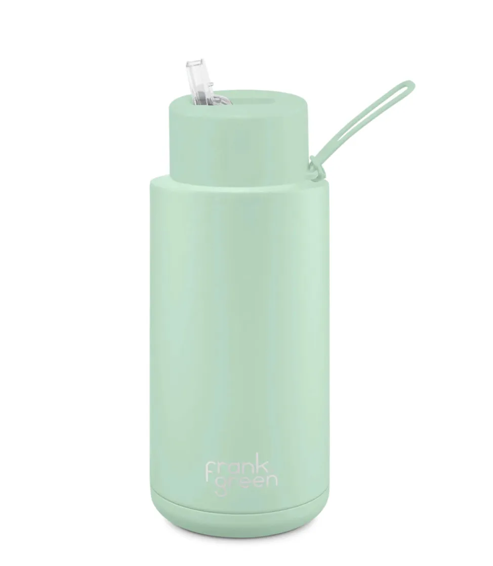 Frank Green - Stainless Streel Reusable Water Bottle with straw Lid - 34oz / 1000ml