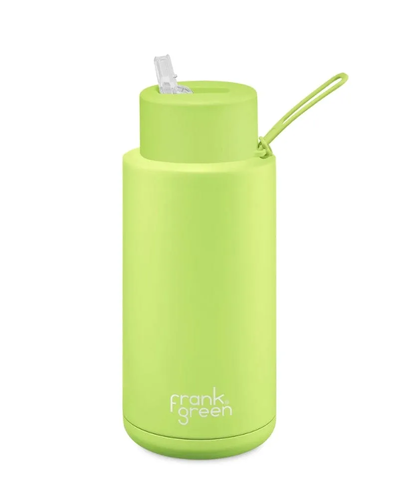 Frank Green - Stainless Streel Reusable Water Bottle with straw Lid - 34oz / 1000ml