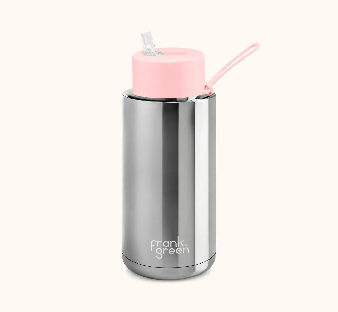 Frank Green - Stainless Streel Reusable Water Bottle with straw Lid - 34oz / 1000ml