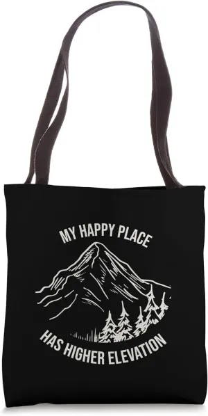 Funny Outdoor Pun for Mountain and Outdoor Enthusiasts Tote Bag