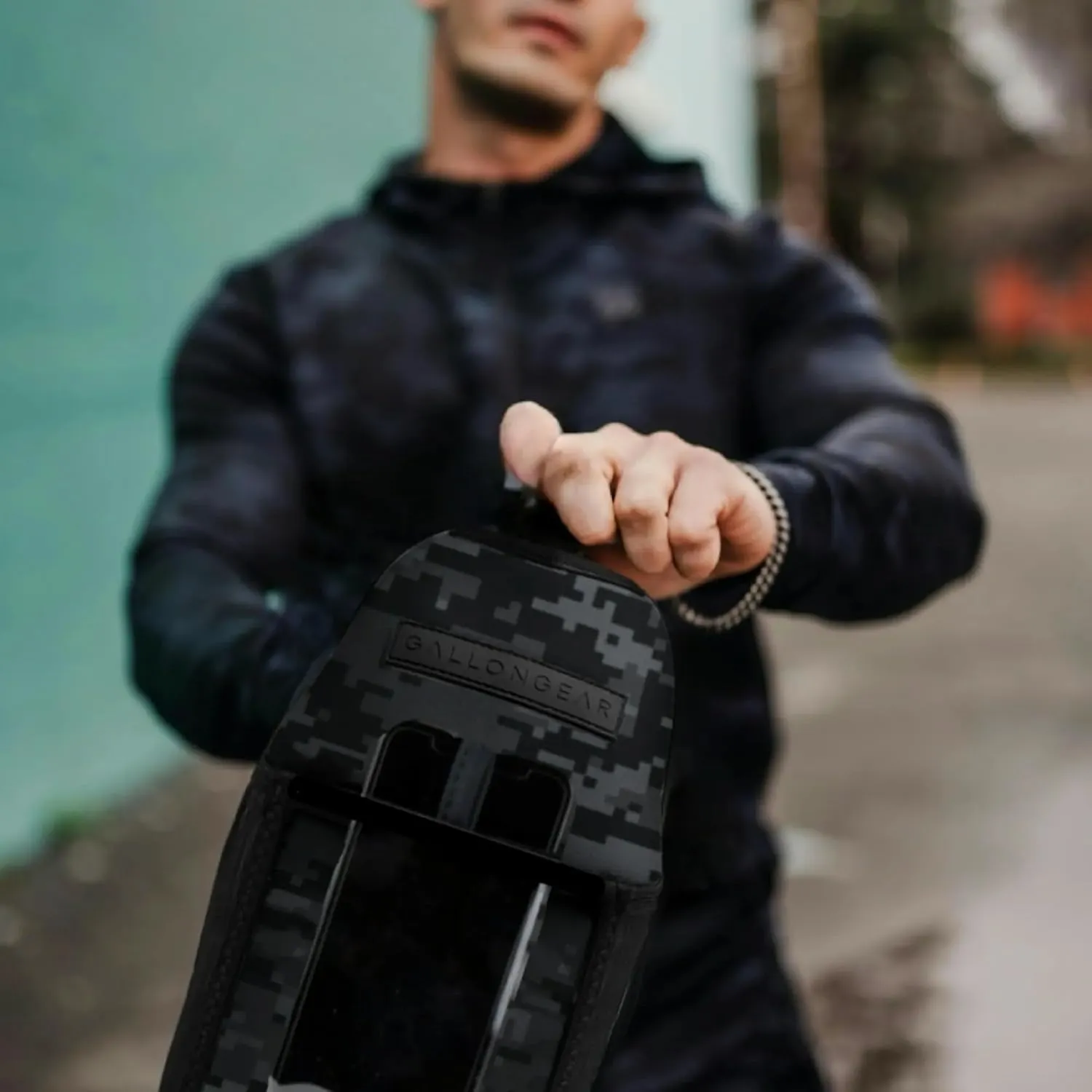 Gallon Gear 1 Gallon Fitness Hydration Cover | Neoprene Insulated Cooling & Portable Gym Water Bottle Carrier | CASE with Storage Pockets