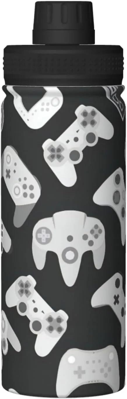 Game Controller 18oz Sports Insulated Bottle For Outdoor Activities,Your Ideal Companion Staying Hydrated
