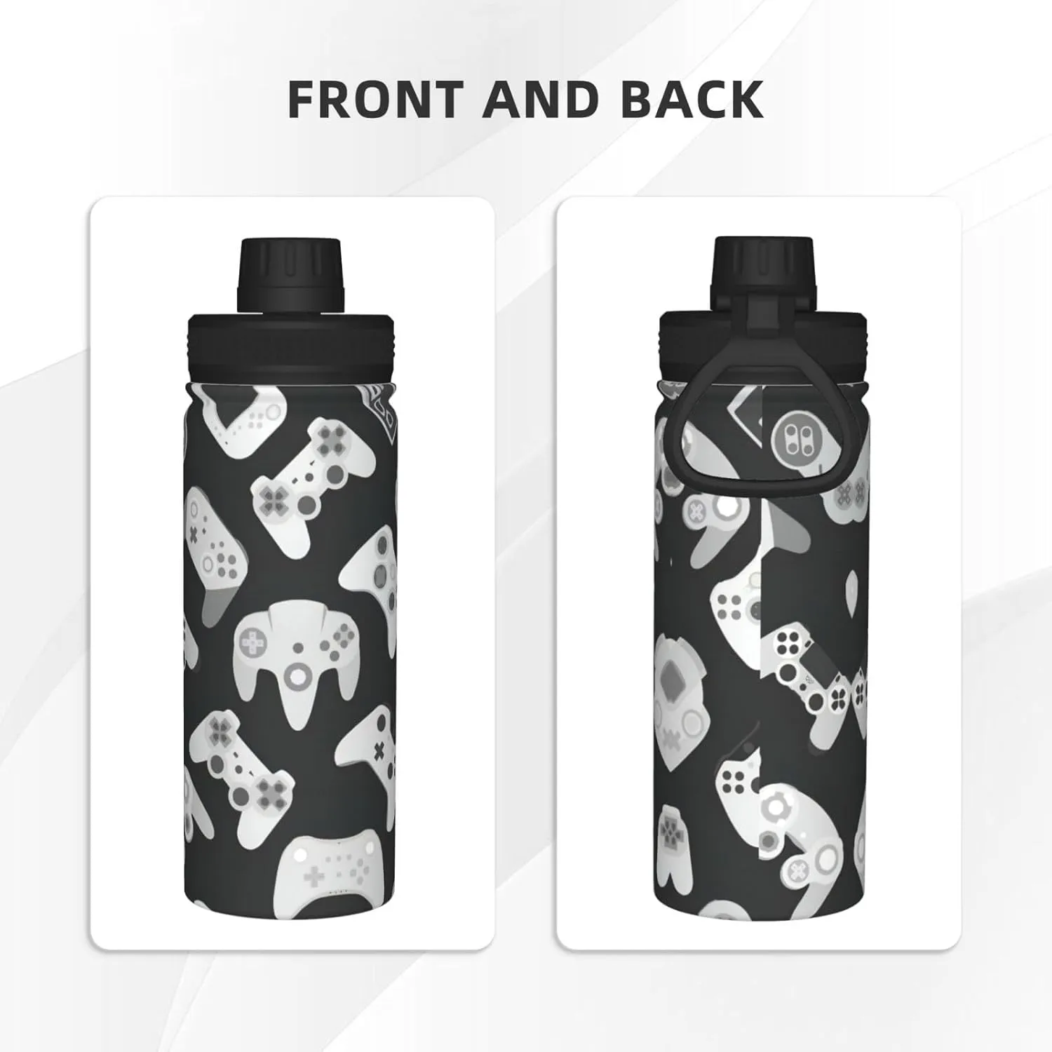 Game Controller 18oz Sports Insulated Bottle For Outdoor Activities,Your Ideal Companion Staying Hydrated