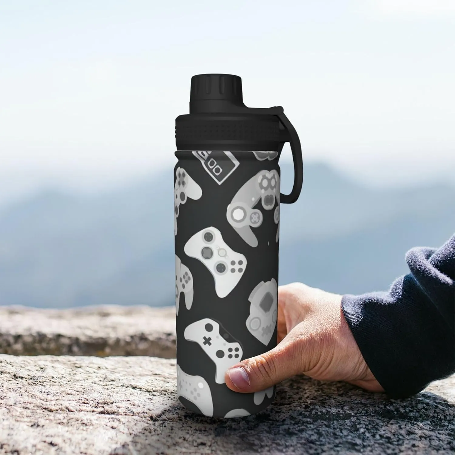 Game Controller 18oz Sports Insulated Bottle For Outdoor Activities,Your Ideal Companion Staying Hydrated