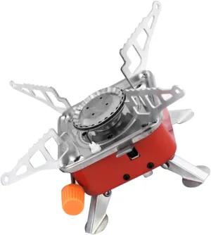 GANAZONO Folding Tent Stove Portable Gas Burner Camping Stove Fuel Outdoor Cooking for Backpacking