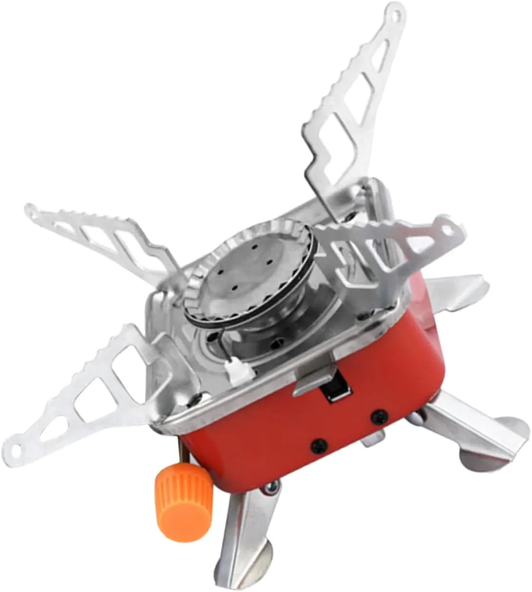 GANAZONO Folding Tent Stove Portable Gas Burner Camping Stove Fuel Outdoor Cooking for Backpacking