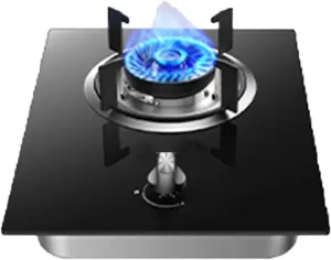 Gas Stove, Single Burner Desktop and Embedded Dual-use Burner Stove,Portable Tempered Glass Gas Cooker 5KW NG/LPG, for Home Outdoor Camping(LPG)