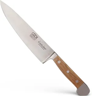 Güde Alpha Barrel Oak Series - 8" Chef's Knife - Made in Solingen, Germany Since 1910 - Rare Oak Wood, Over 80 Years Old.