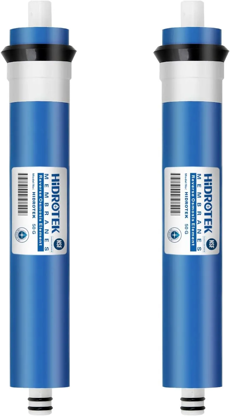 Geekpure Reverse Osmosis RO Membrane 50 GPD -NSF Certificated-Water Filter Replacement -Pack 2